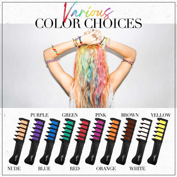 📢📢Buy3 Get 1 Free⏰Temporary Hair Dye Chalk Comb- Cruelty Free🪮