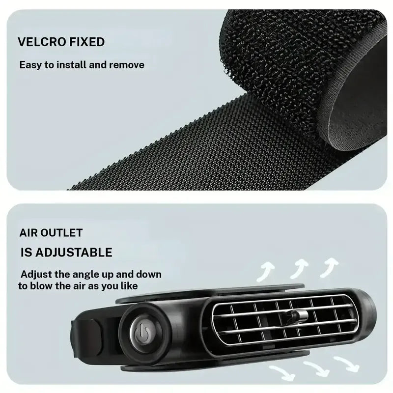 💥LIMITED-TIME 50% OFF!🔥Dual-turbo high-volume car rear seat headrest fan