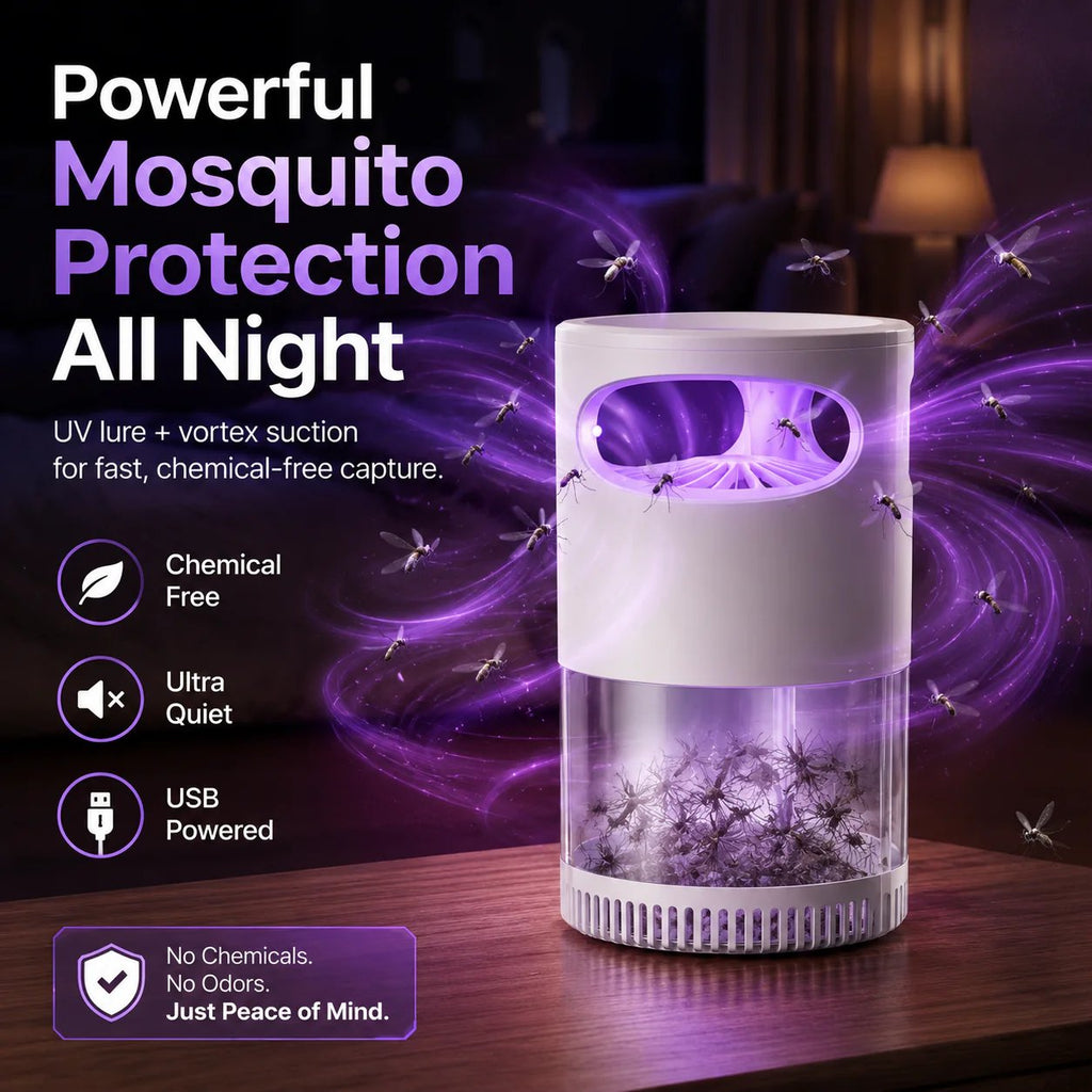 🔥2026 Hot Sale🔥Quiet UV Mosquito Trap – Chemical-Free & Safe for Kids & Pets🦟