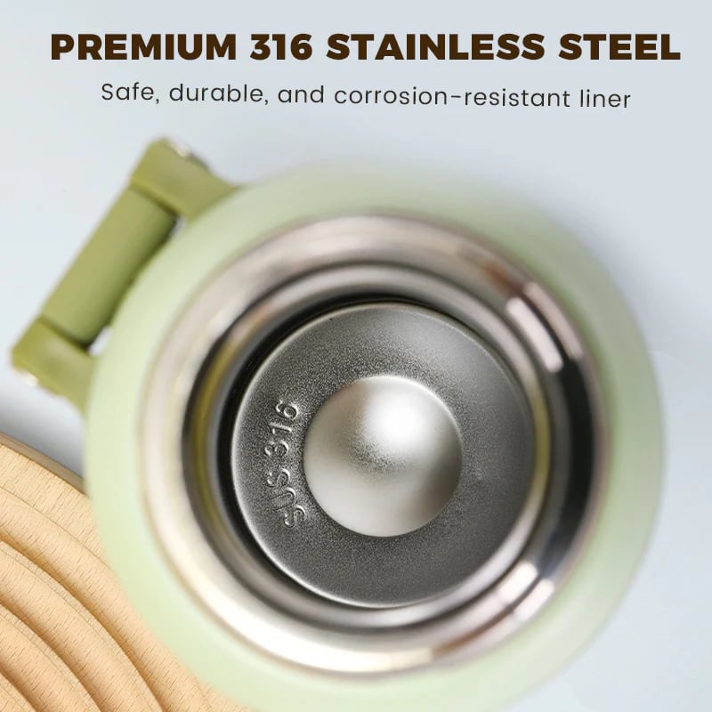 ⚡8K+ SOLD! 💥Stainless Steel Vacuum Insulated Bottle with Lidded Cup