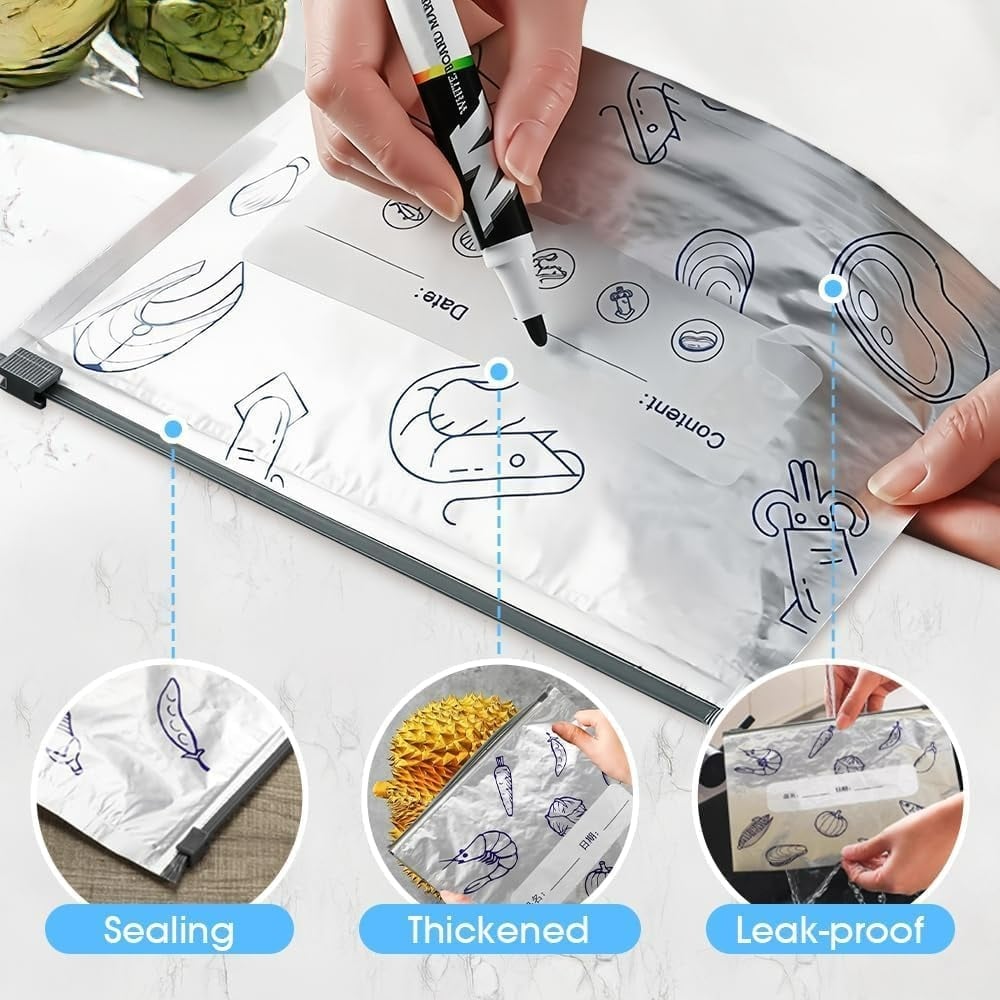 🔥Limited-time 50% off🎁Reusable Vacuum Foil Bags - 30 Pcs (10 Each Size)