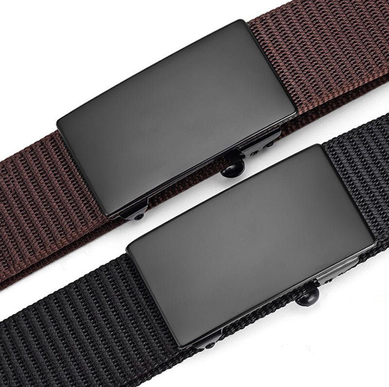 ForgeGear Retro Canvas Tactical Belt – Automatic Alloy Buckle ForgeGear