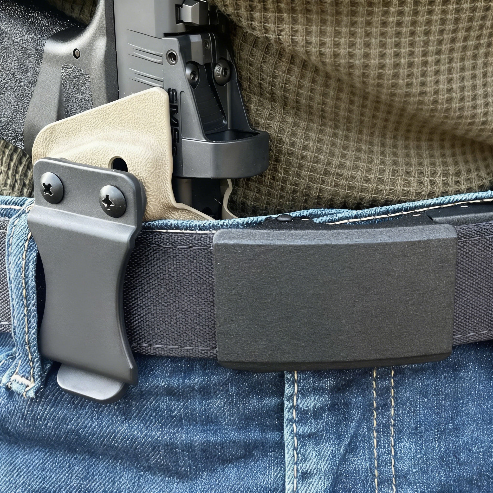 ForgeGear Retro Canvas Tactical Belt – Automatic Alloy Buckle ForgeGear