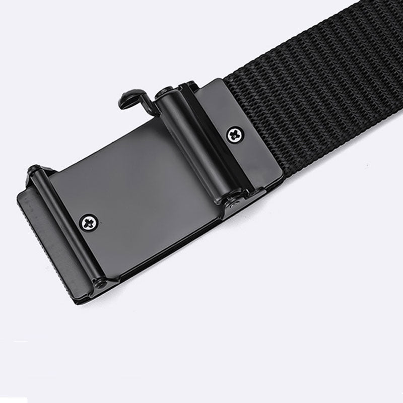 ForgeGear Retro Canvas Tactical Belt – Automatic Alloy Buckle ForgeGear