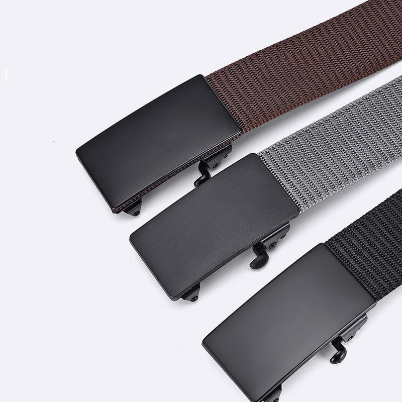ForgeGear Retro Canvas Tactical Belt – Automatic Alloy Buckle ForgeGear