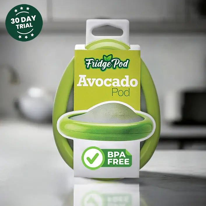 FridgePod™ Universal Silicone Food Savers - Set of 4 Airtight Stretch Pods for Half-Cut Produce, BPA-Free & Reusable