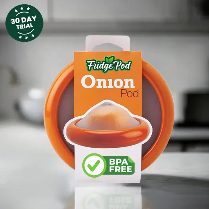 FridgePod™ Universal Silicone Food Savers - Set of 4 Airtight Stretch Pods for Half-Cut Produce, BPA-Free & Reusable