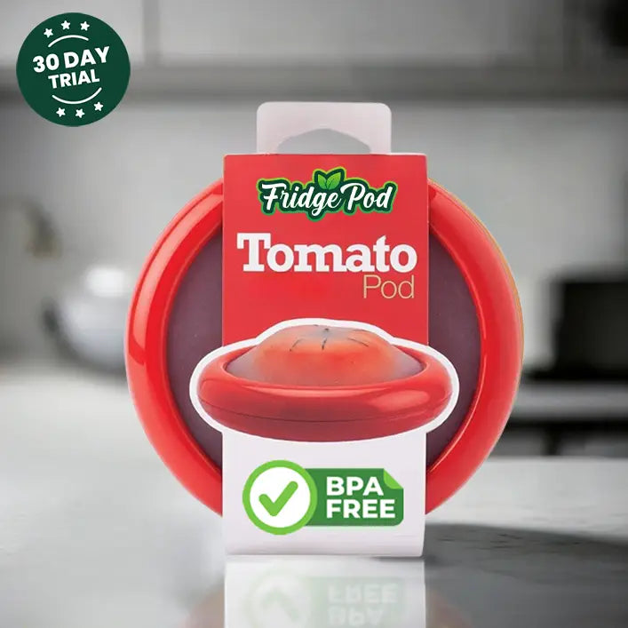 FridgePod™ Universal Silicone Food Savers - Set of 4 Airtight Stretch Pods for Half-Cut Produce, BPA-Free & Reusable