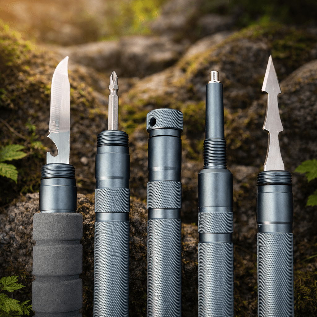 Terozi™ Tactical Trekking Staff — Detachable Survival System