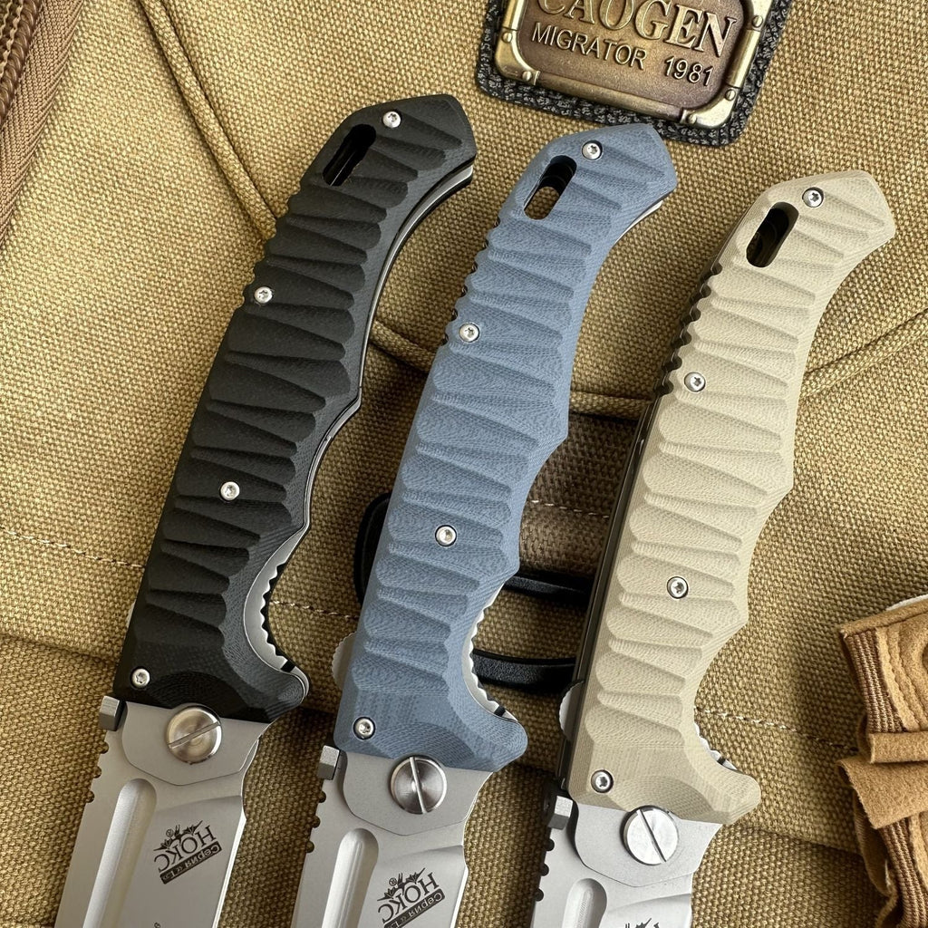 HOKC Folding Survival Knife – Outdoor EDC Tool