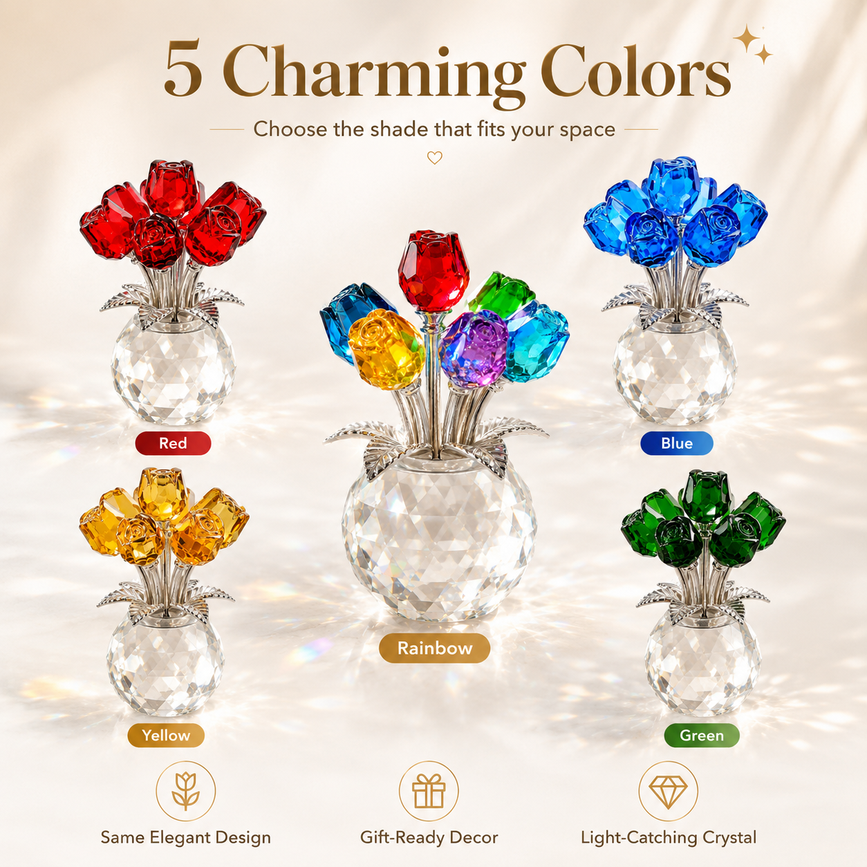💐 Crystal Tulip Bouquet – A Sparkling Forever Gift That Never Fades ✨