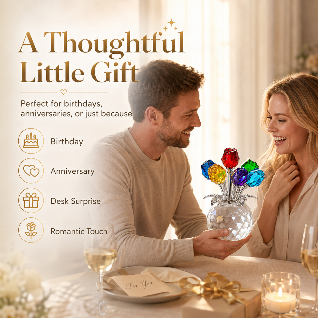 💐 Crystal Tulip Bouquet – A Sparkling Forever Gift That Never Fades ✨