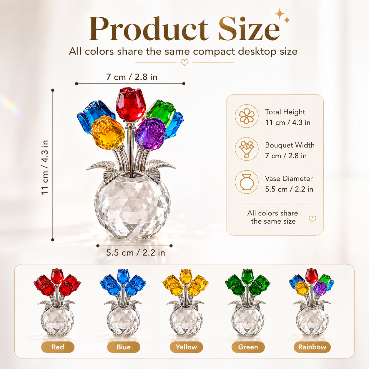 💐 Crystal Tulip Bouquet – A Sparkling Forever Gift That Never Fades ✨