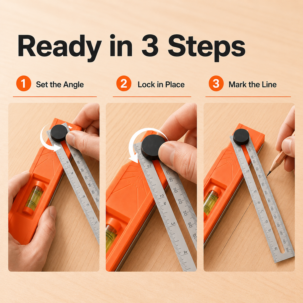 📏Multifunctional marking level ruler🔥