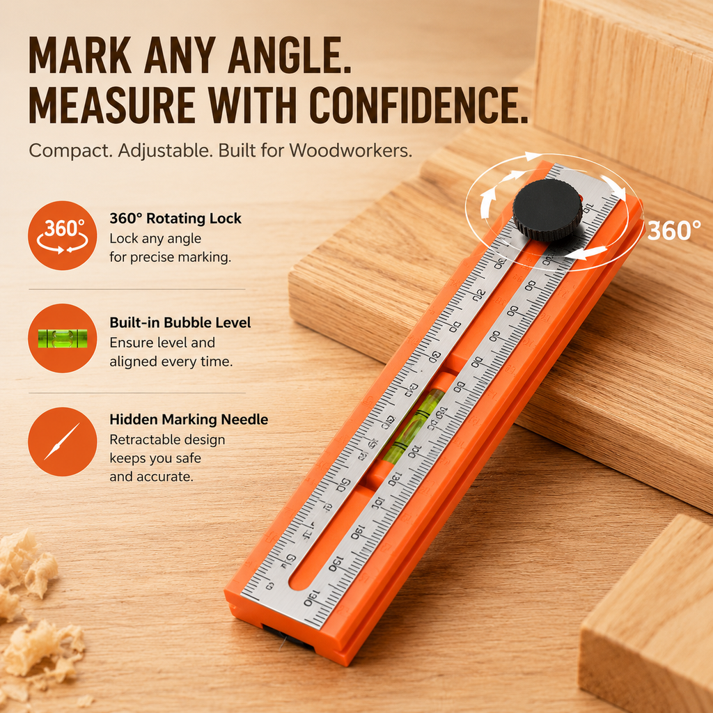 📏Multifunctional marking level ruler🔥