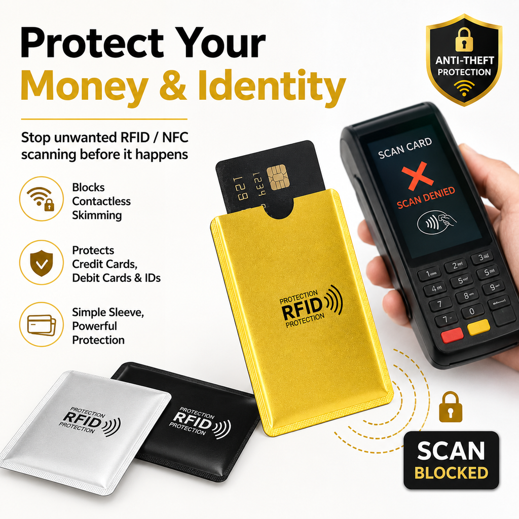 RFID Blocking Card Sleeves – Protect Your Cards from Contactless Skimming💳