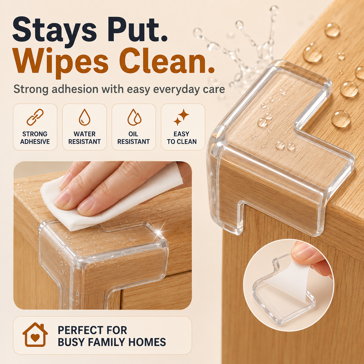 Baby-Proof Every Sharp Corner™ – 10PCS Crystal-Clear Corner Protectors🛡️