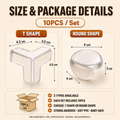 Baby-Proof Every Sharp Corner™ – 10PCS Crystal-Clear Corner Protectors🛡️