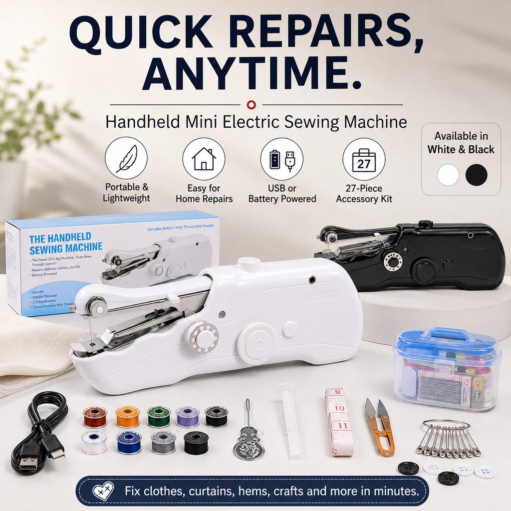 🧵Portable Mini Electric Sewing Machine – Quick Clothing Repairs Anytime, Anywhere