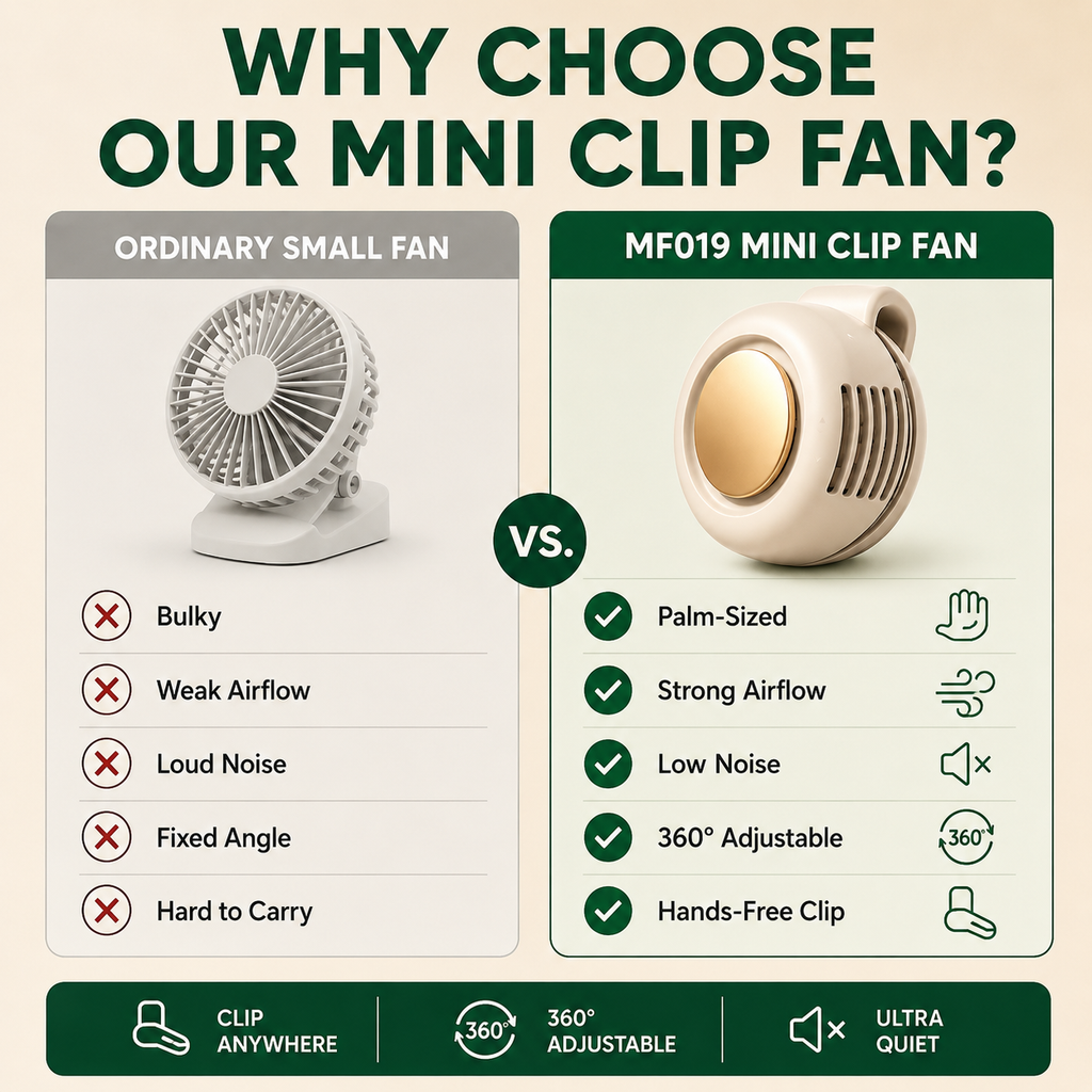 📢📢50% OFF !! ⏰ Bladeless Fan – Ultra-Light & 1.5h Fast Charge ⚡🌀