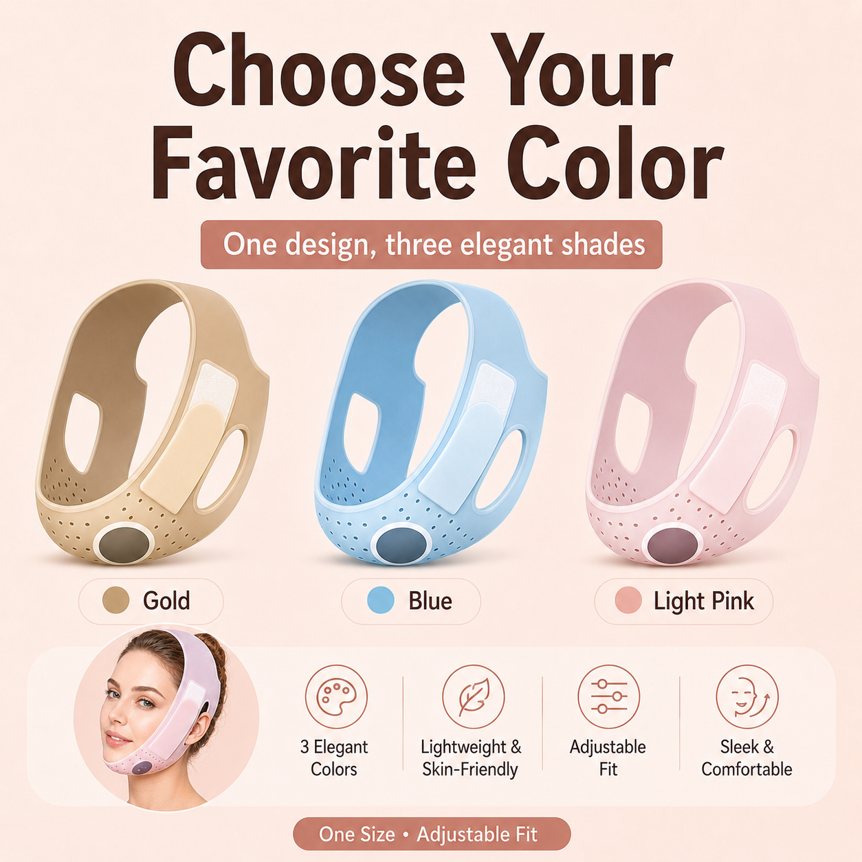 V-Line Face Sculpting Band – Lift, Shape & Define Your Jawline ✨