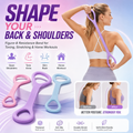 💪 Figure-8 Resistance Band — Tone Your Back, Shoulders & Arms Anywhere & Feel Confident✨