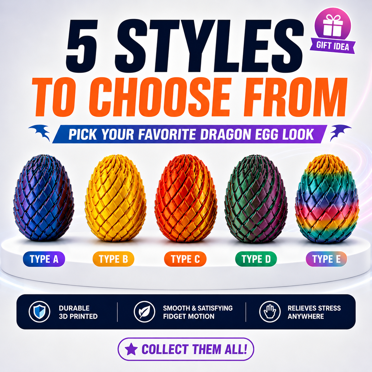🐉 TwistMorph 3D Dragon Egg — Twist, Transform & Relax in Seconds ✨