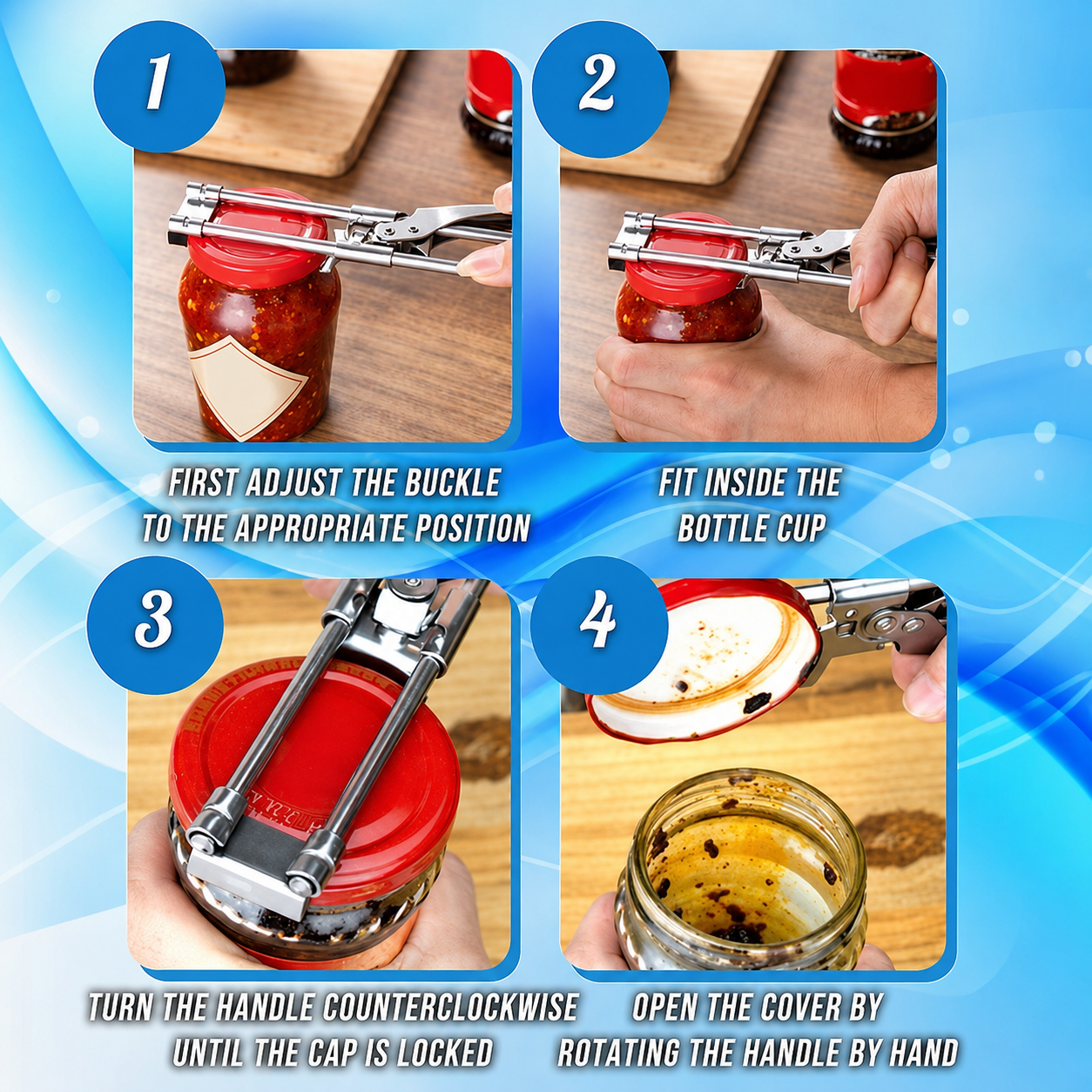 🔥Adjustable Multifunctional Stainless Steel Can Opener