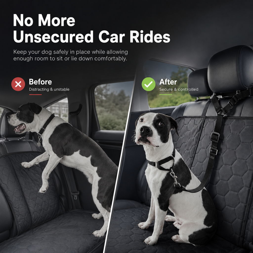 RideSafe™ 2-in-1 Dog Car Seat Belt & Walking Leash🐶🐾