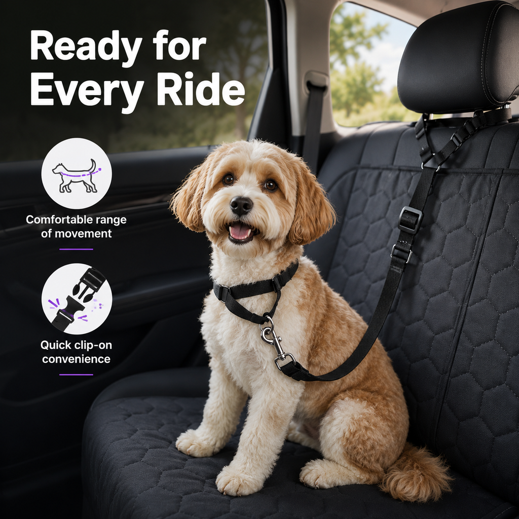RideSafe™ 2-in-1 Dog Car Seat Belt & Walking Leash🐶🐾