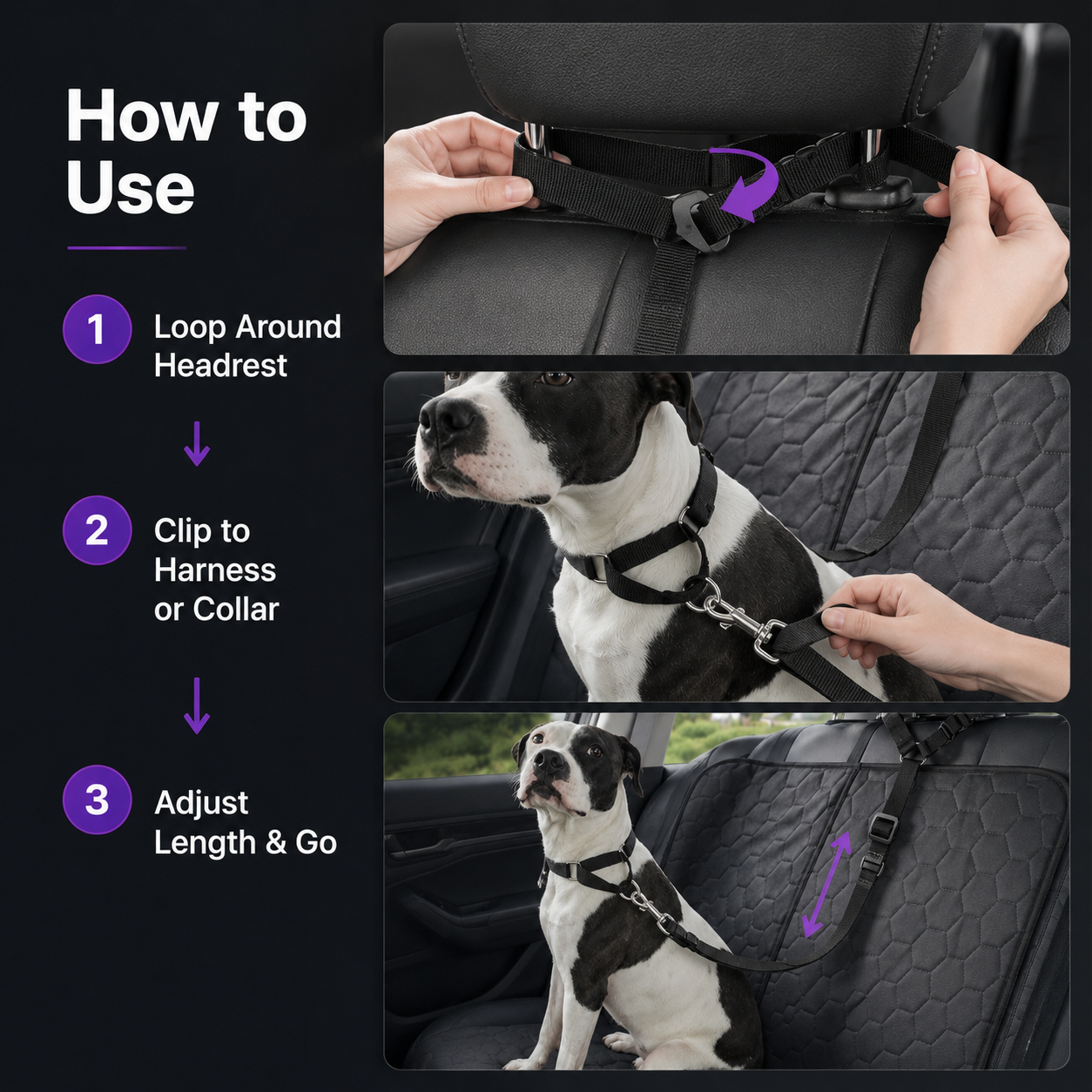 RideSafe™ 2-in-1 Dog Car Seat Belt & Walking Leash🐶🐾