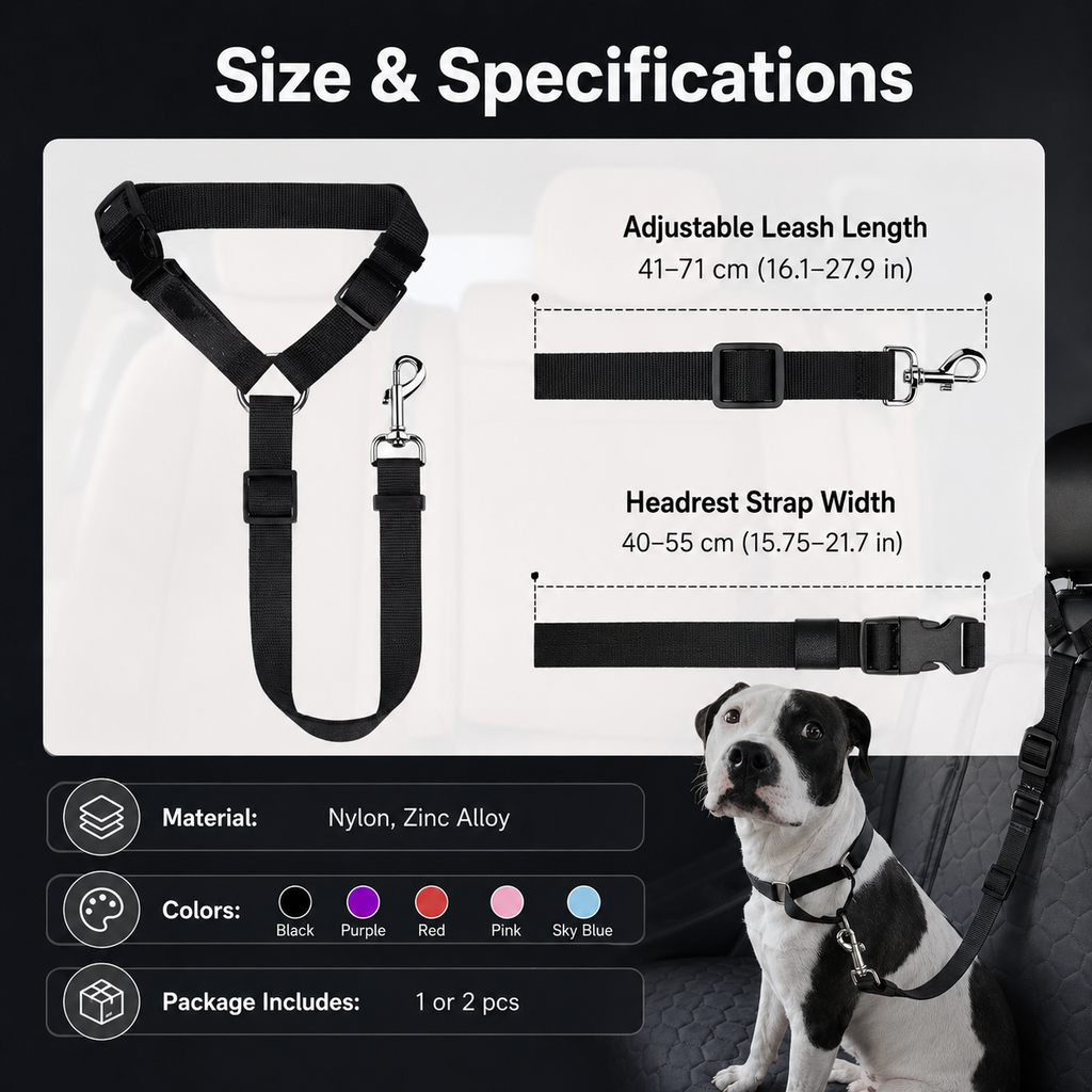 RideSafe™ 2-in-1 Dog Car Seat Belt & Walking Leash🐶🐾