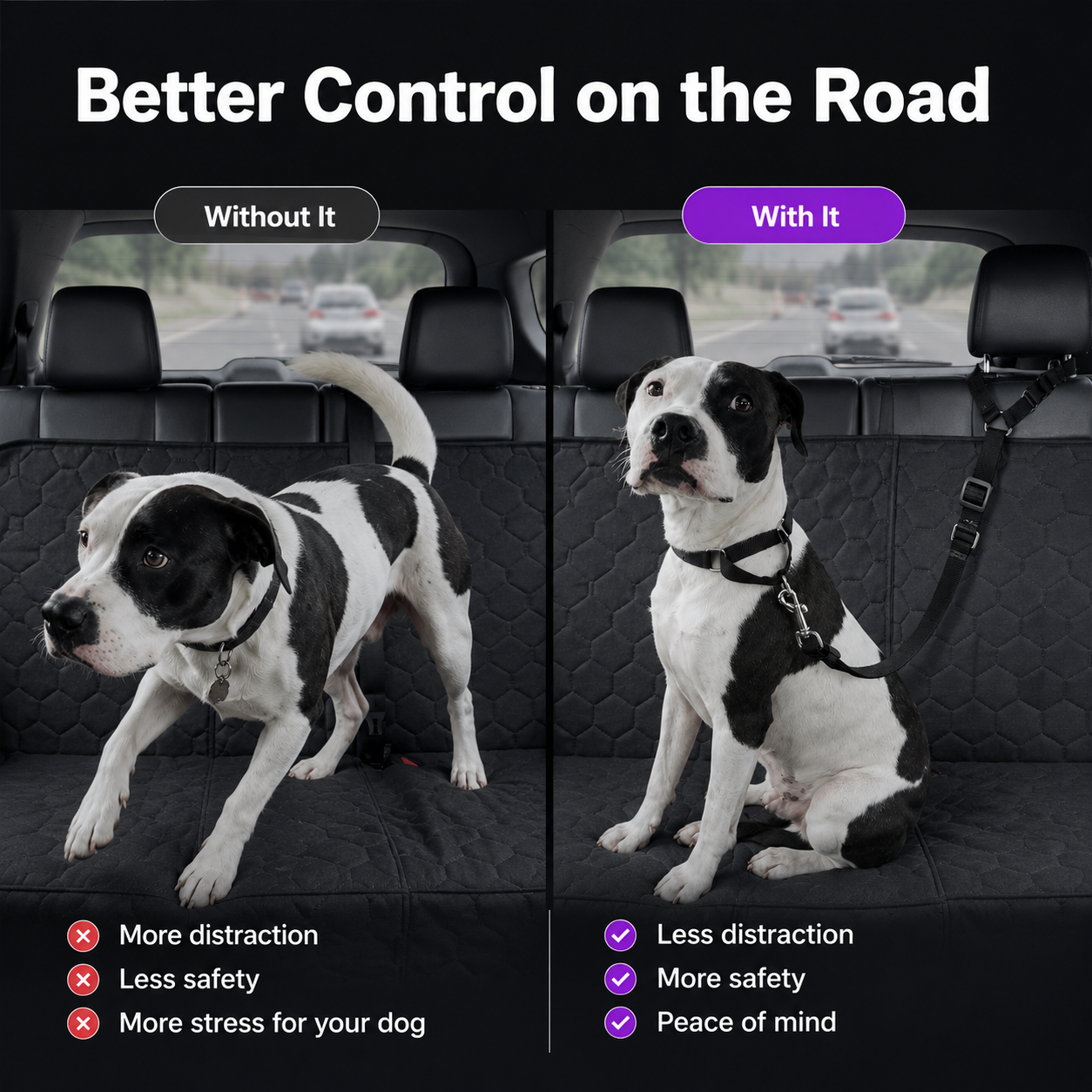 RideSafe™ 2-in-1 Dog Car Seat Belt & Walking Leash🐶🐾