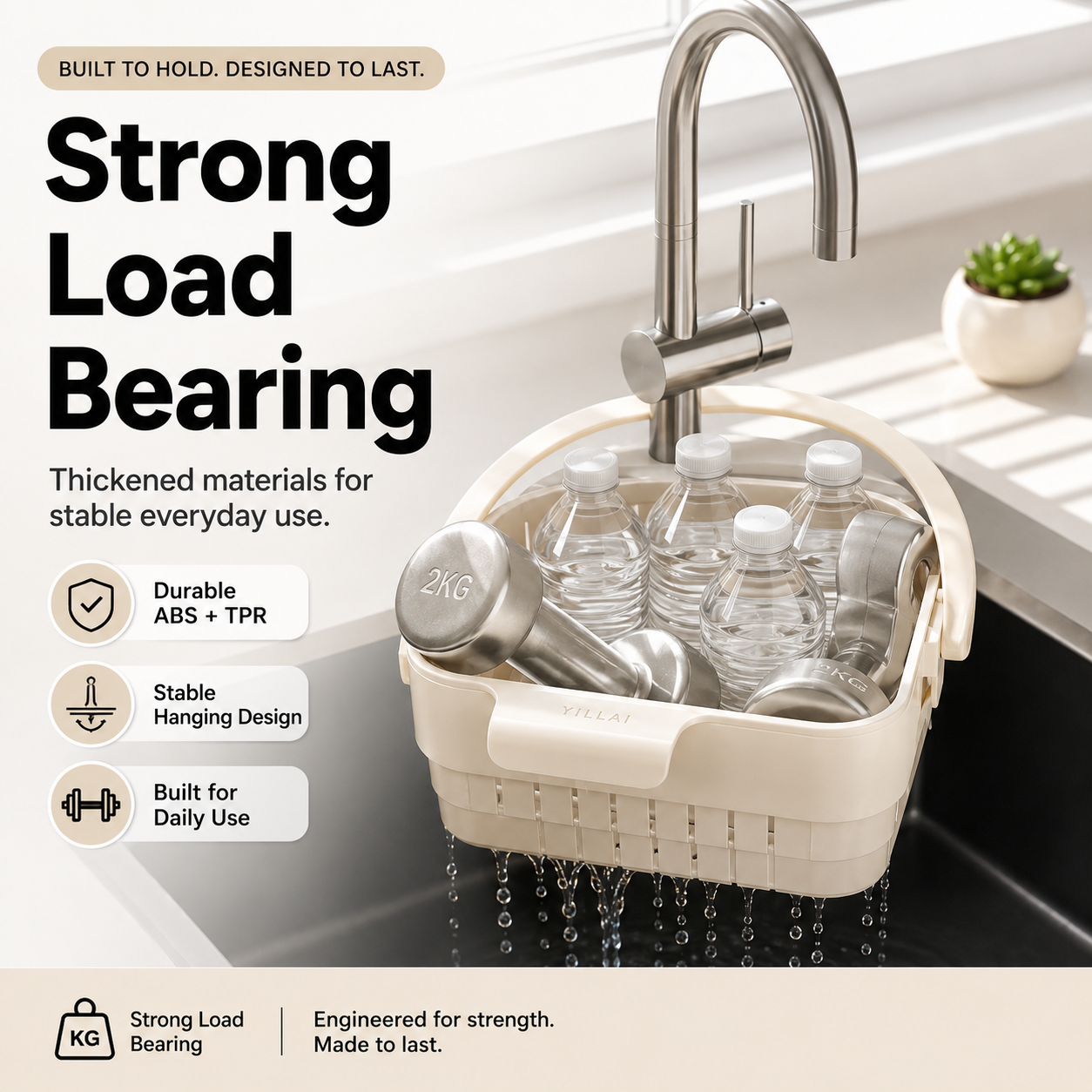 🔥 Foldable Hanging Sink Basket – Retractable Drain Colander for Washing, Straining & Kitchen Storage