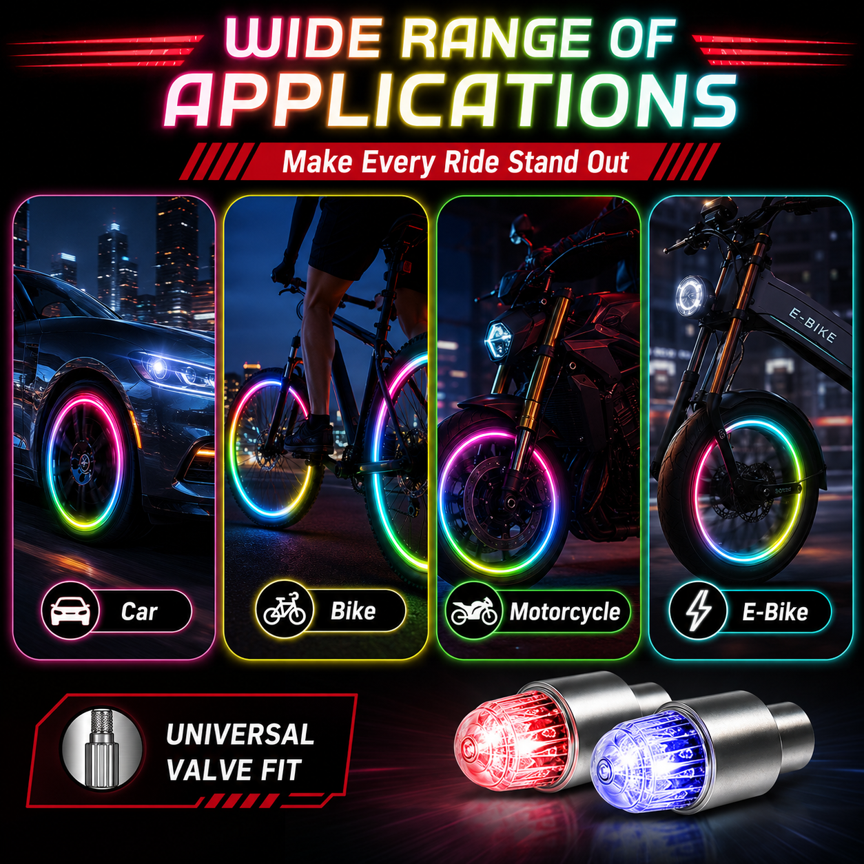 Waterproof Led Wheel Lights