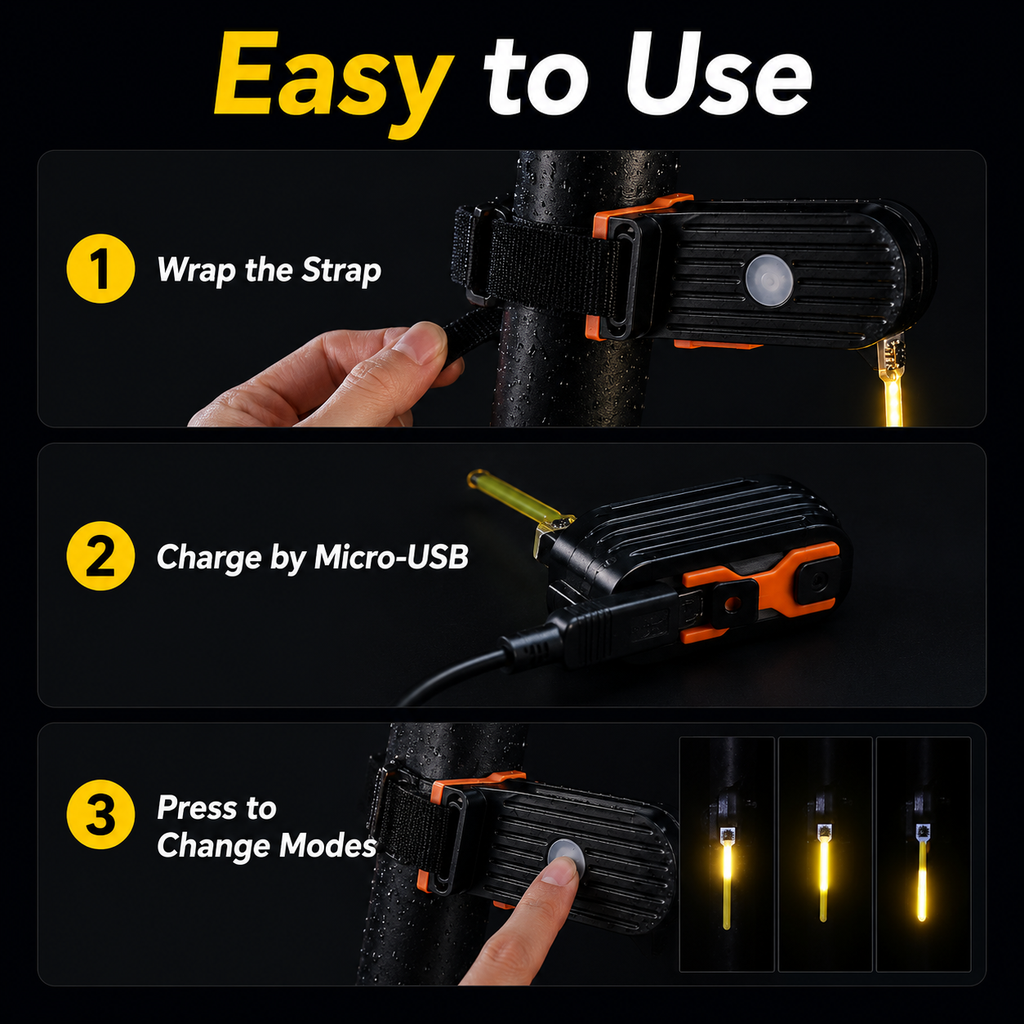 🚴‍♂️💡Flowing LED Bike Tail Light for Safer Night Rides