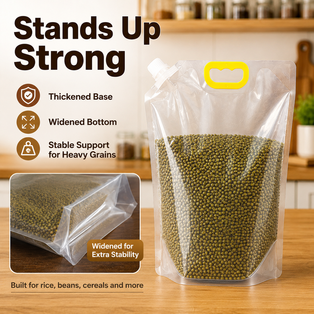 Thickened Reusable Grain Storage Bags – Keep Rice, Beans & Dry Foods Fresh and Organized👝
