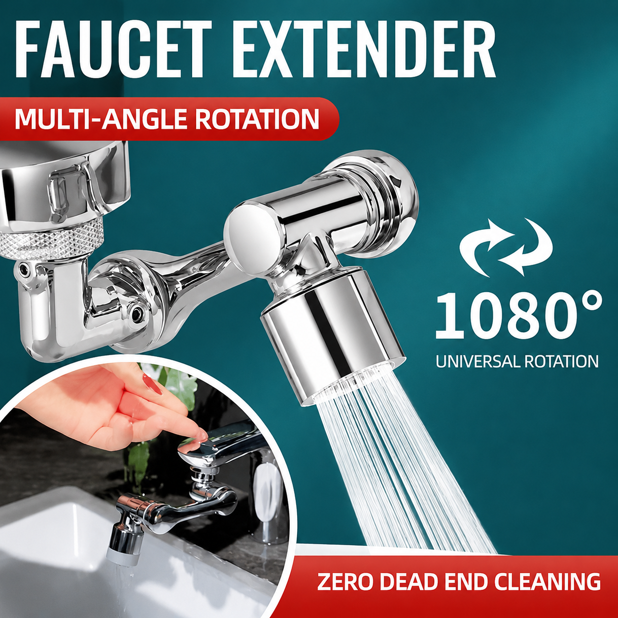 🔥Multifunctional Universal Splash-proof Foaming Splash Filter Extension Faucet🚰