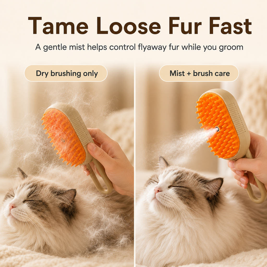 🔥Rechargeable Pet Spray Massage Comb