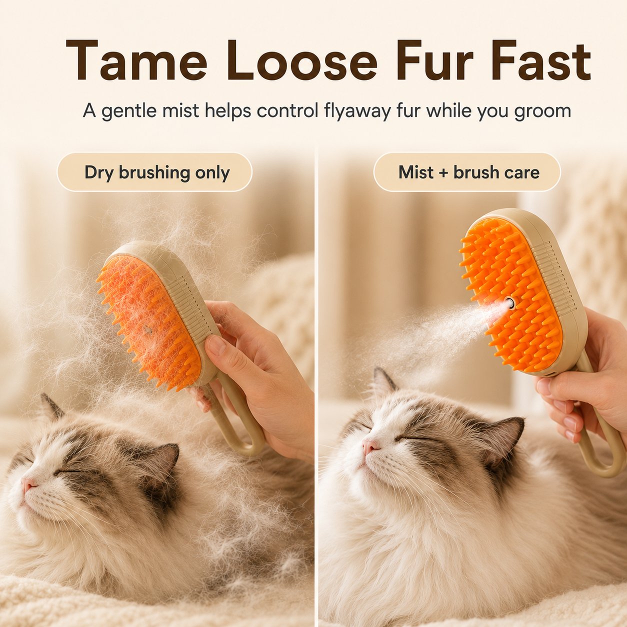 🔥Rechargeable Pet Spray Massage Comb