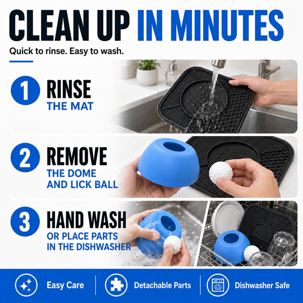 🐾 SlowLick Spill-Proof Dog Bowl — Slower Feeding, Less Mess, Happier Mealtimes