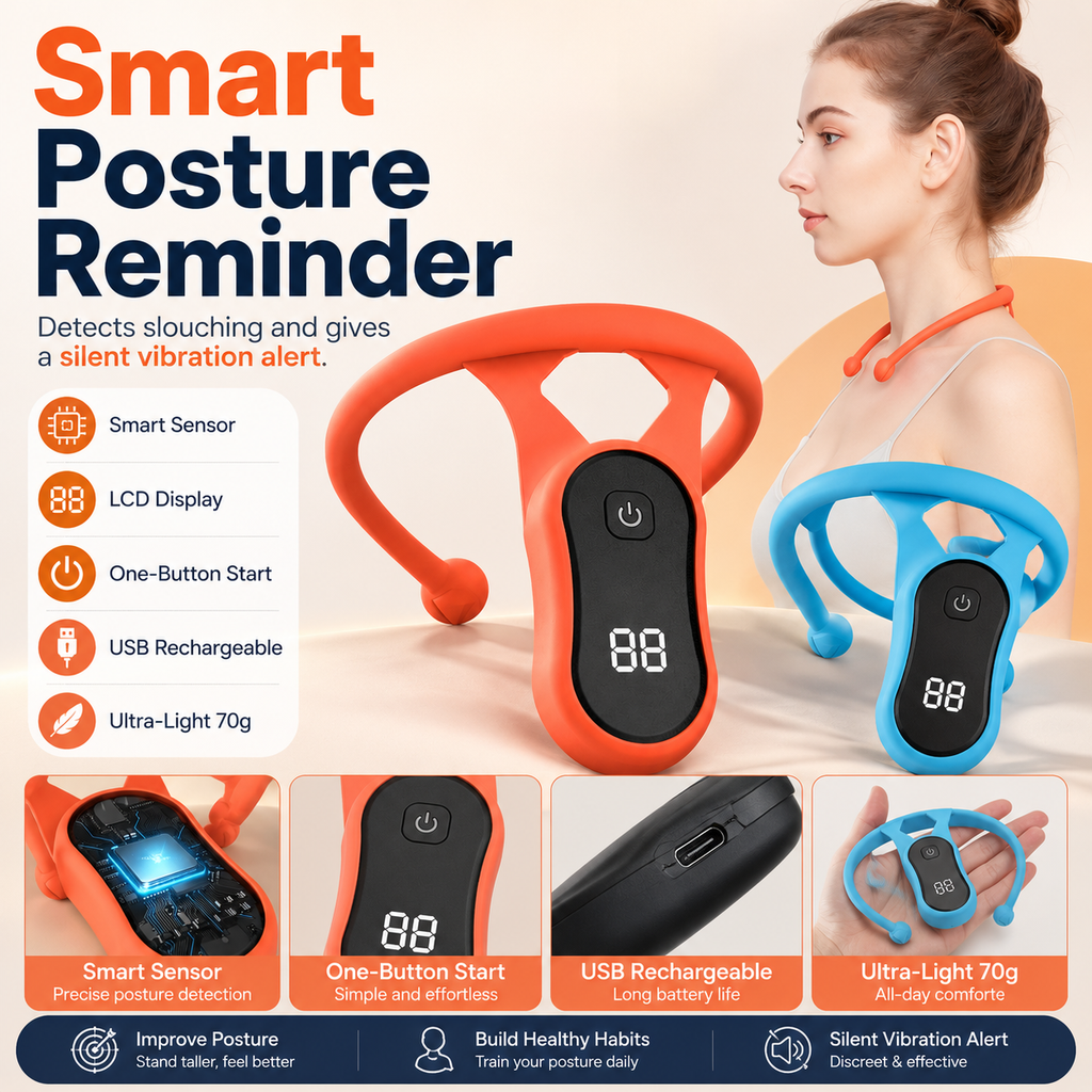 Neck Reminder — Break Slouching Habits with Silent Vibration Alerts & Feel Confident✨