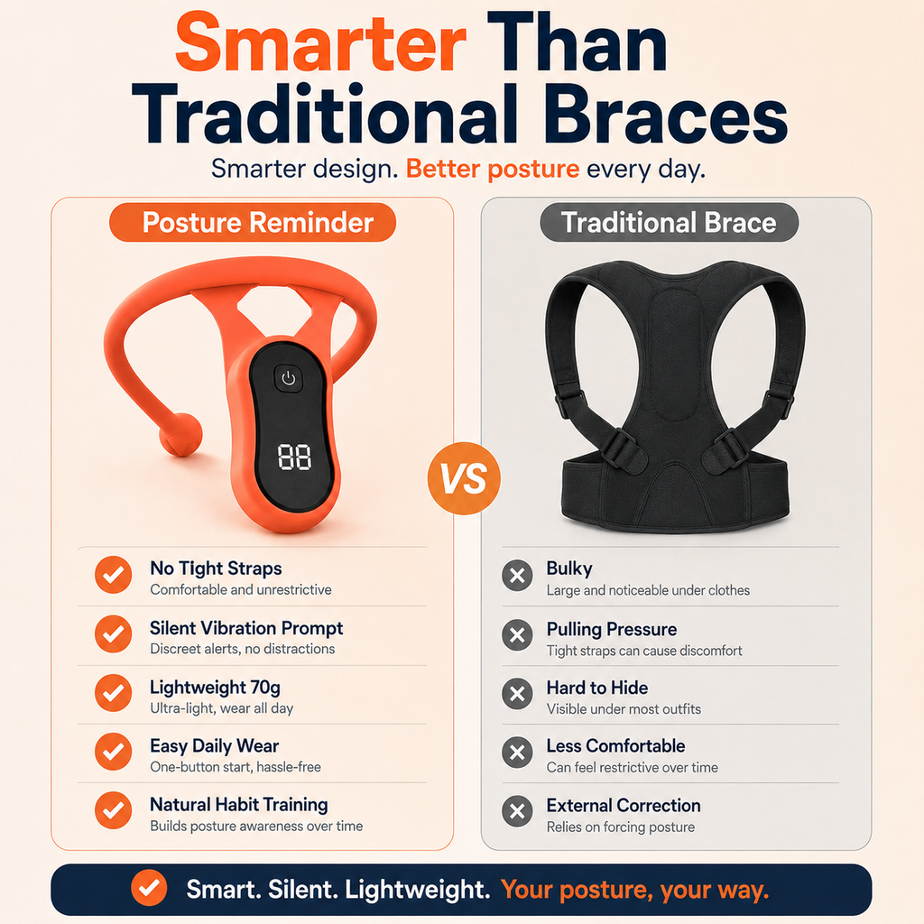 Neck Reminder — Break Slouching Habits with Silent Vibration Alerts & Feel Confident✨