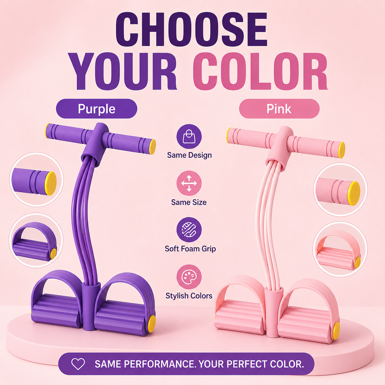 ✨ Tone & Sculpt Your Body at Home – Portable Resistance Pedal Trainer for Legs, Core & Arms