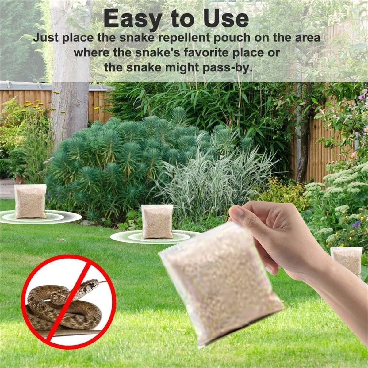 🔥Limited-time 50% off✨Snakes & Lizards Repellent Pouches（10 small packets/packet）