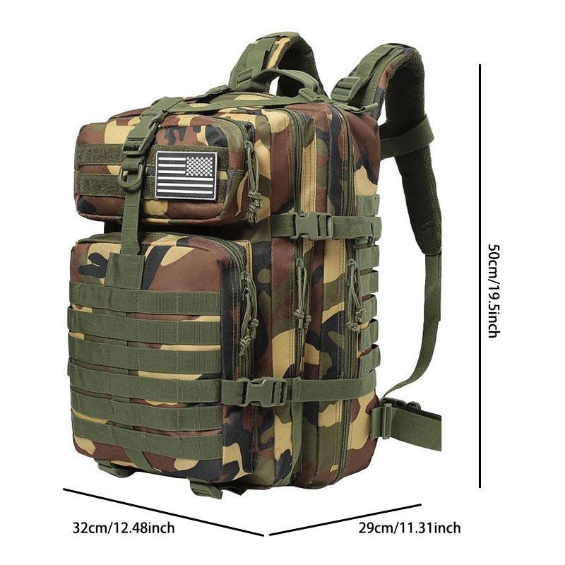 Outdoor Large-Capacity Tactical Backpack: Rugged & Versatile