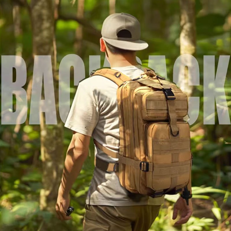 Outdoor Large-Capacity Tactical Backpack: Rugged & Versatile