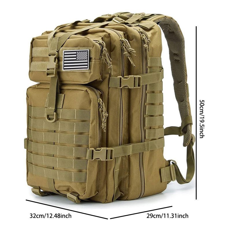 Outdoor Large-Capacity Tactical Backpack: Rugged & Versatile