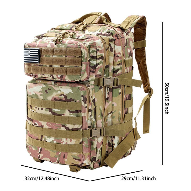 Outdoor Large-Capacity Tactical Backpack: Rugged & Versatile