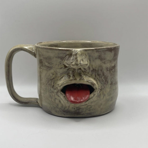 🔥Last Day 50% OFF - Hilarious 3D Tongue-Out Ceramic Mug - Funny Prank Coffee Cup